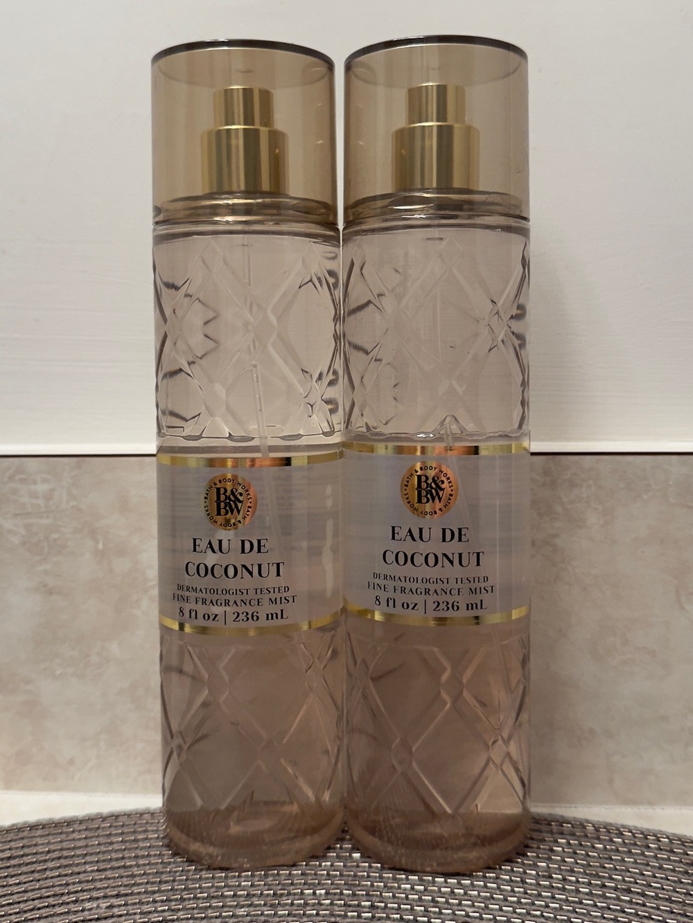 NWT BBW Eau De Coconut Fine Fragrance Mist Set bath and body works